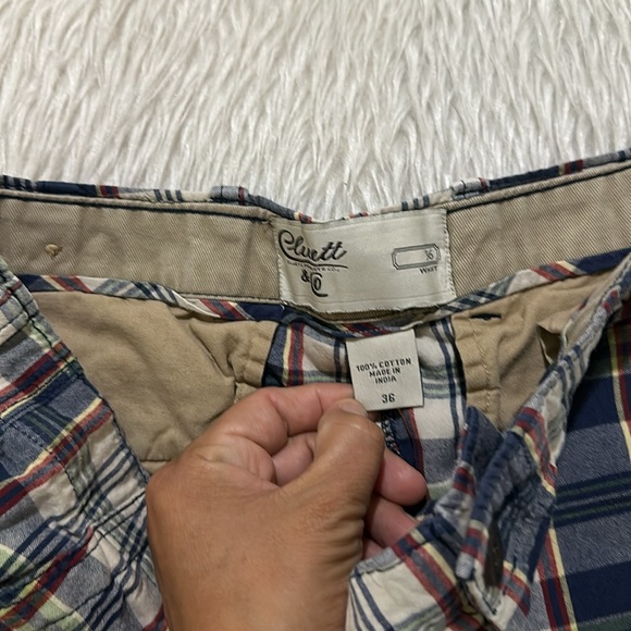 Cluett blue plaid shorts size 36 - Picture 4 of 7